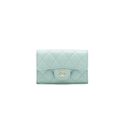 CHANEL CAVIAR QUILTED FLAP CARD HOLDER WALLET AP0214 (11.3*7.5*2.5cm)